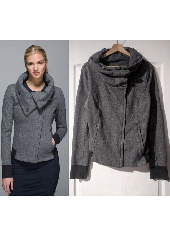 lululemon athletica Sweaters - Lululemon | Karmacollected Jacket In Heathered Speckled Black
